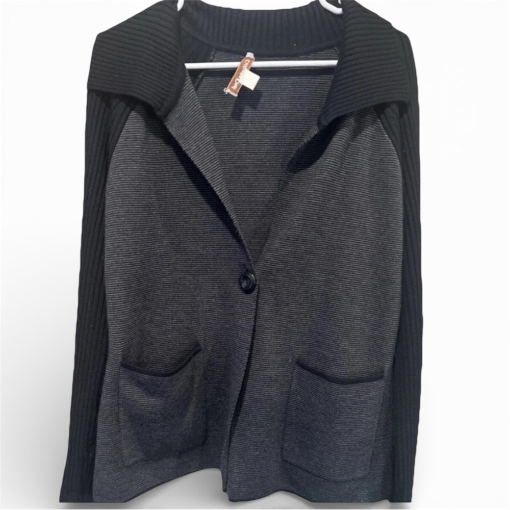 Coldwater Creek Shawl Collar Wool Blend Cardigan Women’s Large Open Front Cozy